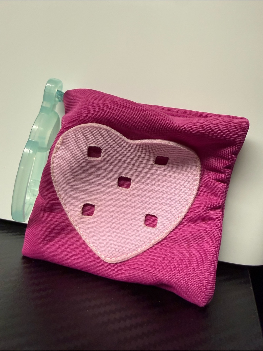 Vintage LEGO Clikits Pink Heart Pouch Purse 2004